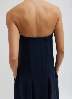 4-Ply Silk Strapless Sculpted Dress