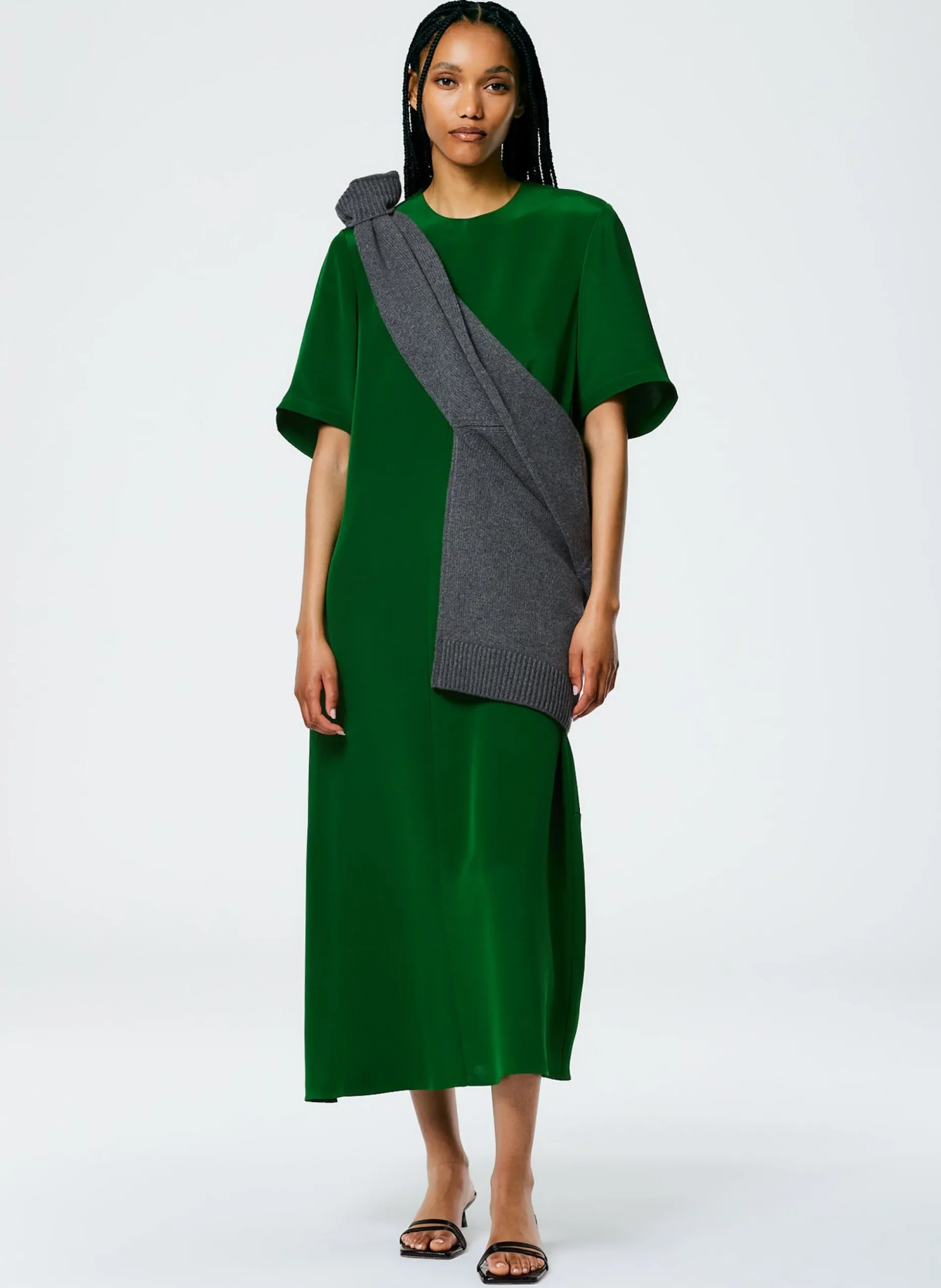 4 Ply Silk T-Shirt Dress