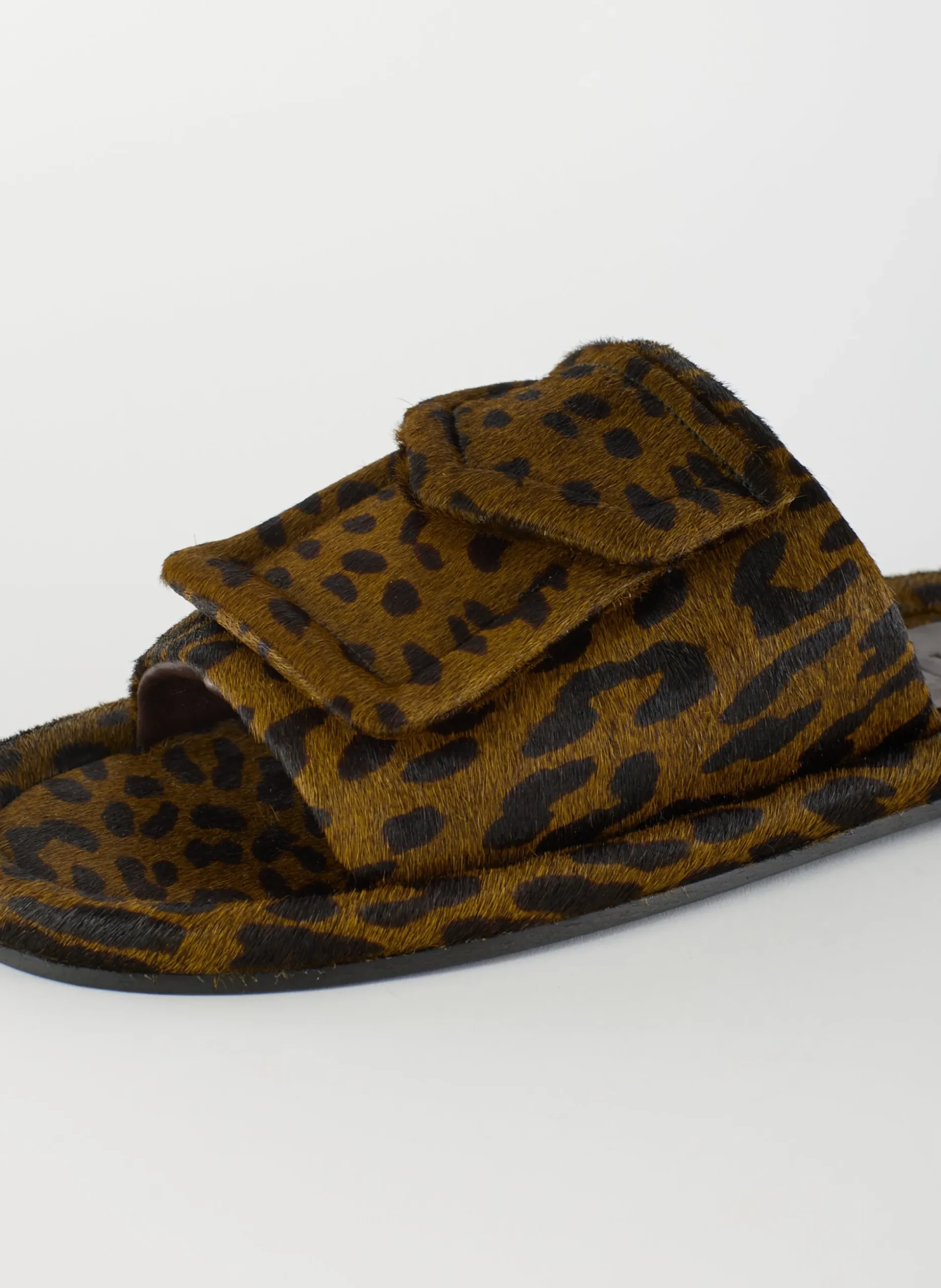 Pony Hair Calf Print Beryen Sandal