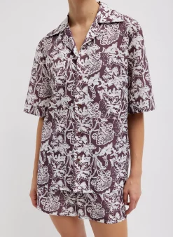 Recycled Nylon Batik Camp Shirt