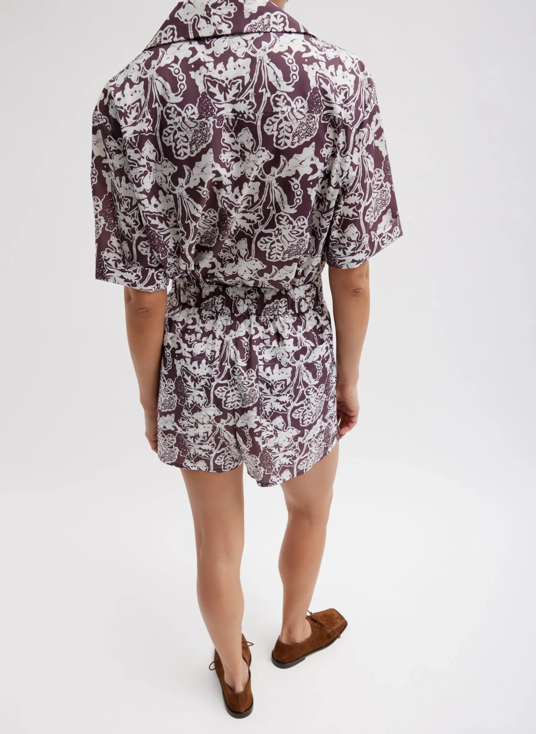 Recycled Nylon Batik Camp Shirt