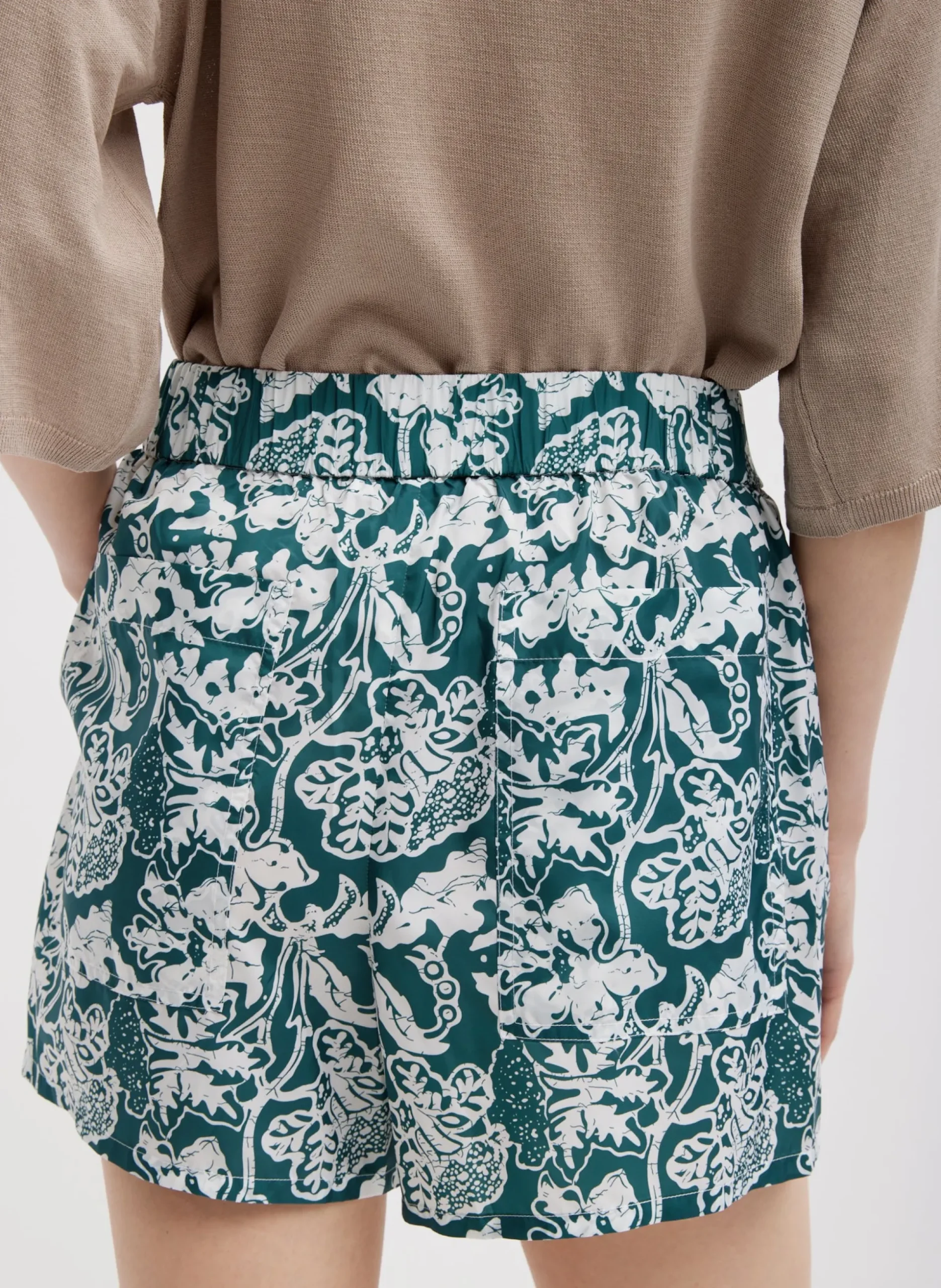 Recycled Nylon Batik Pull On Shorts