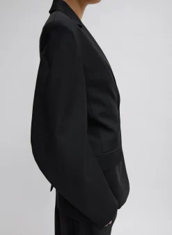 Recycled Tropical Wool Sculpted Blazer