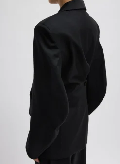 Recycled Tropical Wool Sculpted Blazer