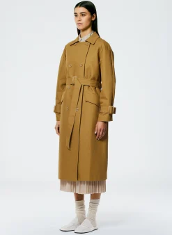 Sculpted Cotton Trench