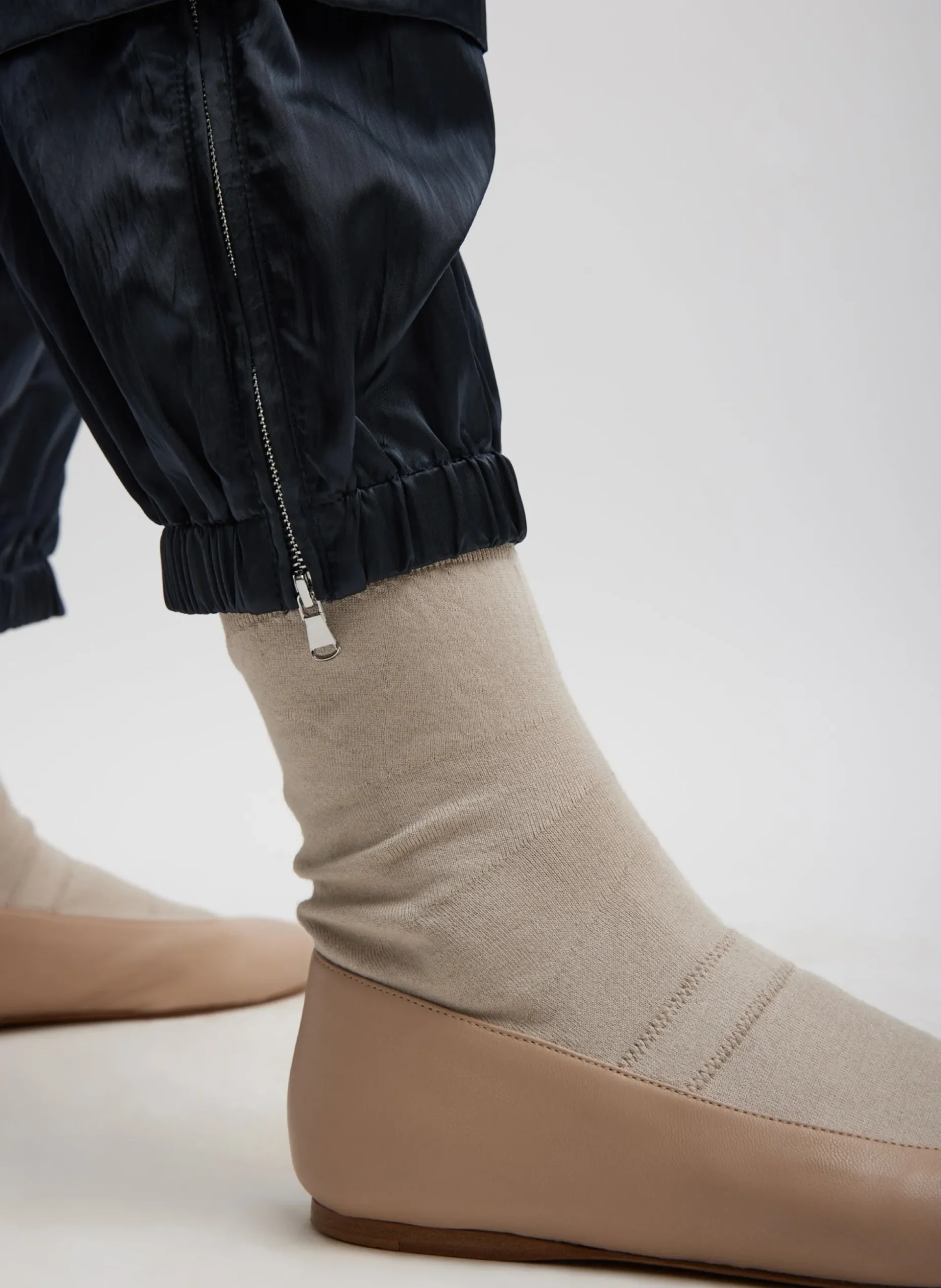 Shiny Nylon Pull On Wilt Jogger