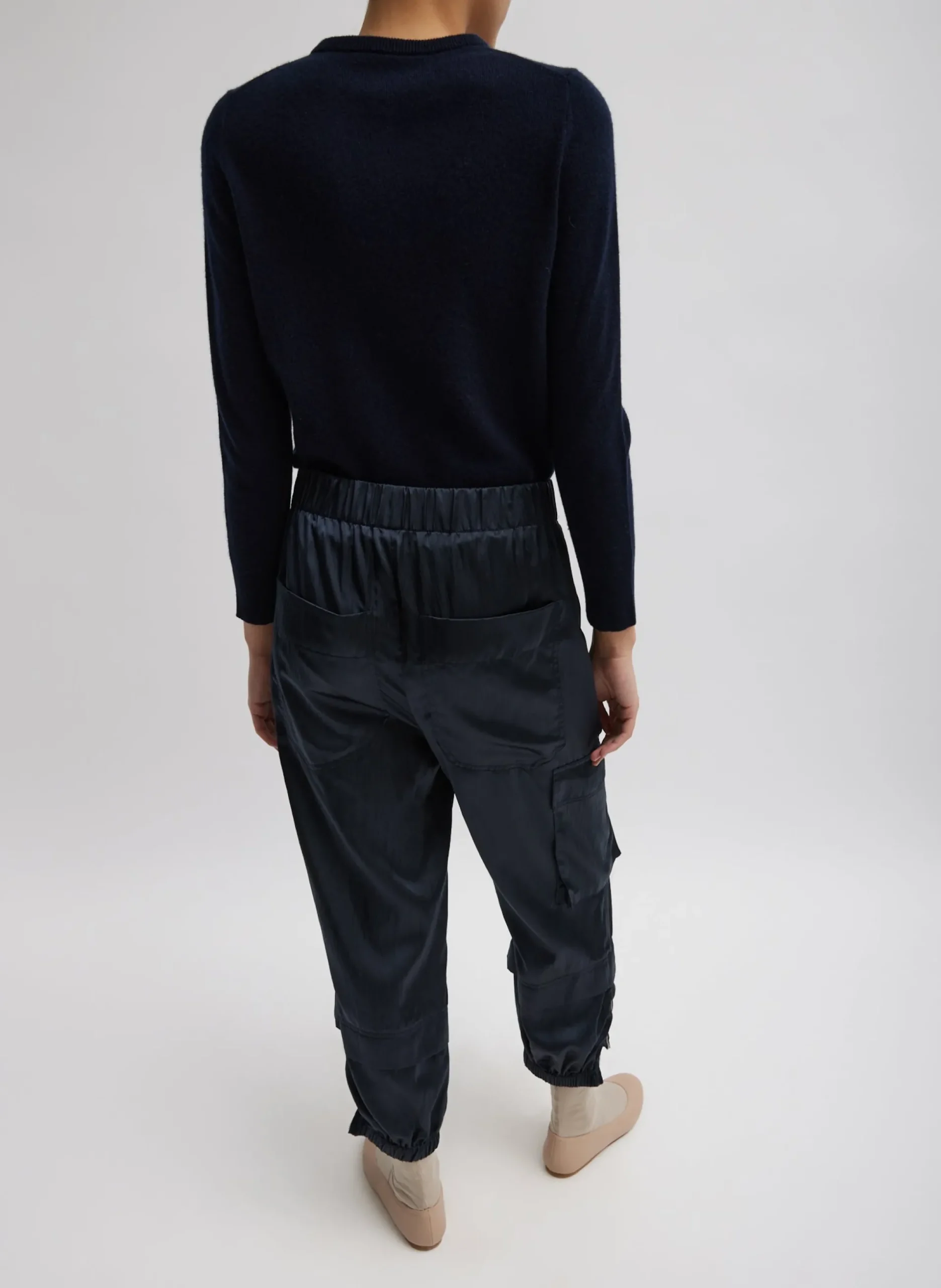 Shiny Nylon Pull On Wilt Jogger