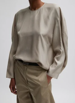 Silk Habutai Circular Top