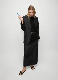 Silk Nylon Maxi Skirt