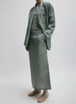 Silk Nylon Maxi Skirt