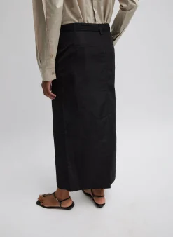 Silk Nylon Maxi Skirt