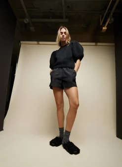 Silk Nylon Pull On Shorts