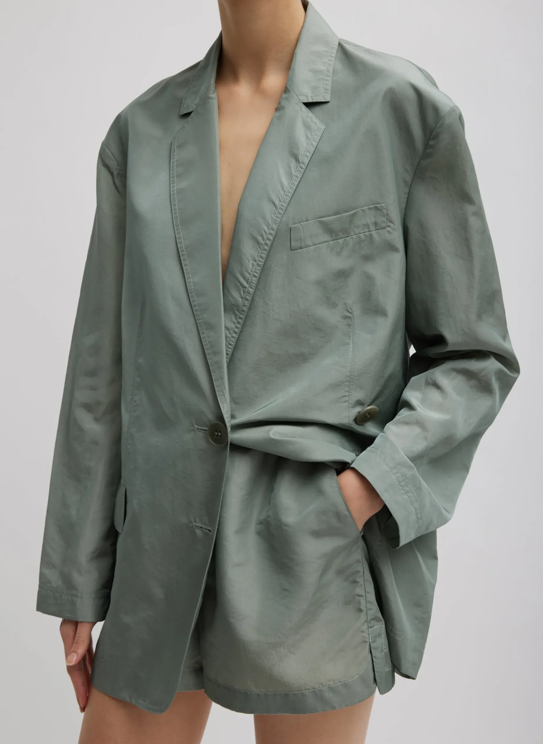 Silk Nylon Pull On Shorts