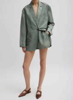 Silk Nylon Pull On Shorts