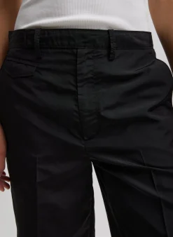 Silk Nylon Straight Leg Trouser