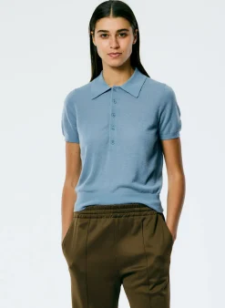 Skinlike Mercerized Wool Shrunken Polo