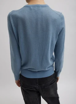 Skinlike Mercerized Wool Shrunken Cardigan