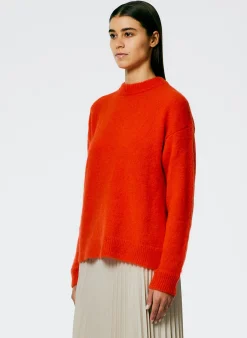Soft Mohair Crewneck Easy Pullover