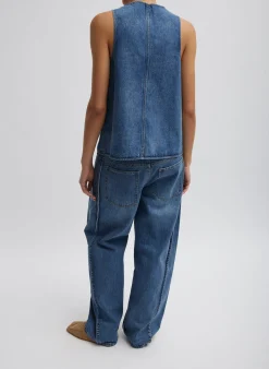 Spring Denim Tuck Jean