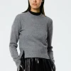Stretch Cashmere Crewneck Pullover