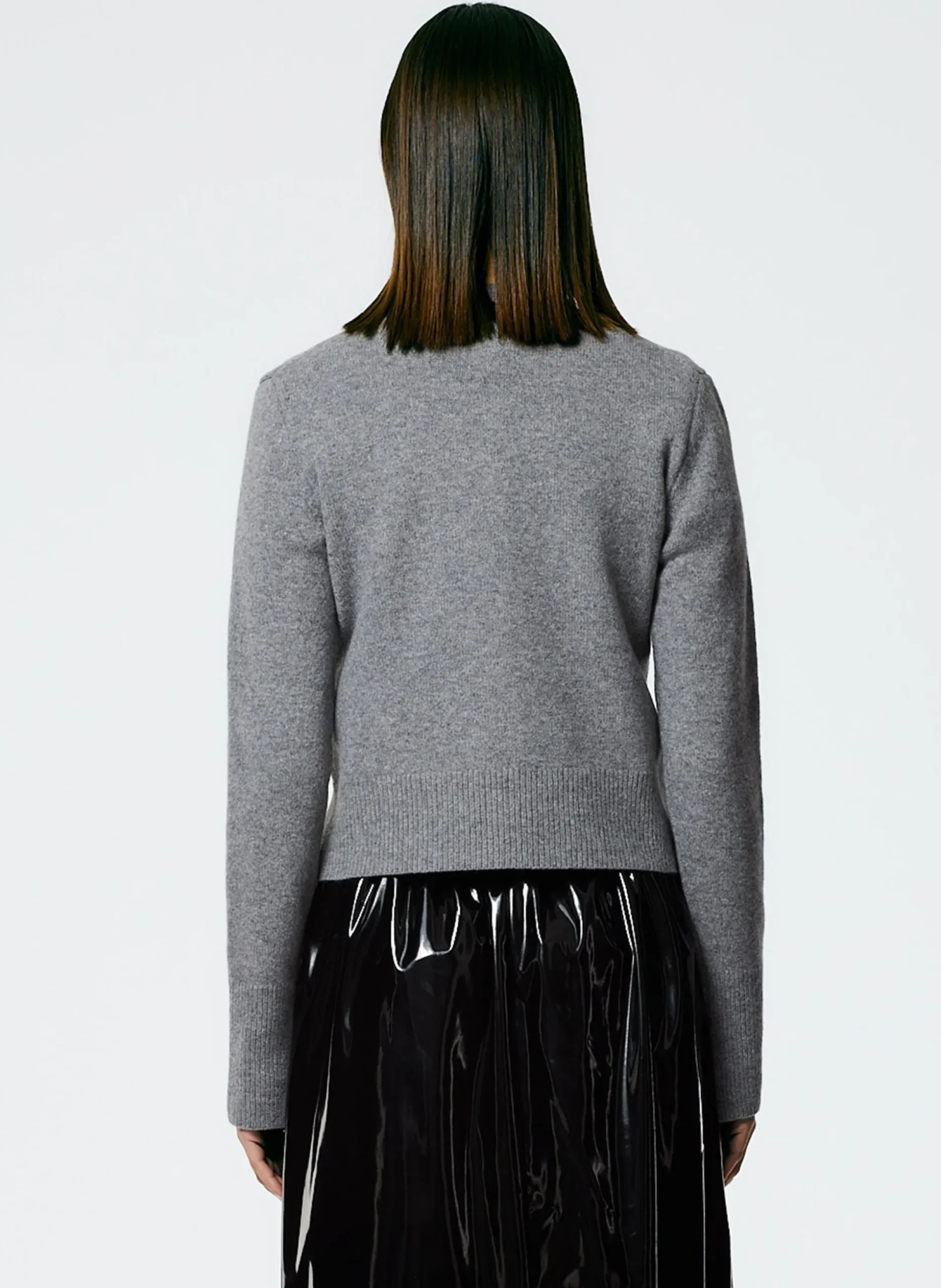 Stretch Cashmere Crewneck Pullover