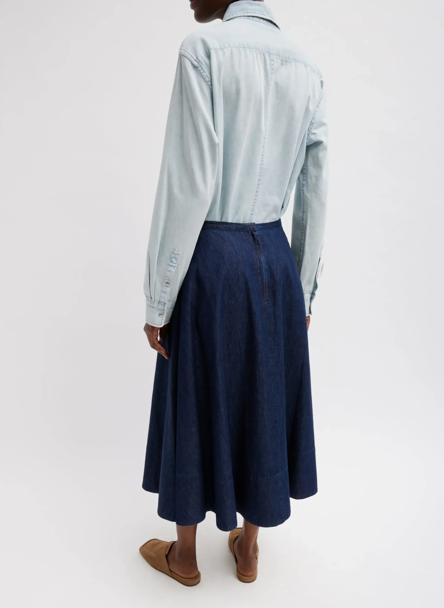 Summer Denim Circle Skirt