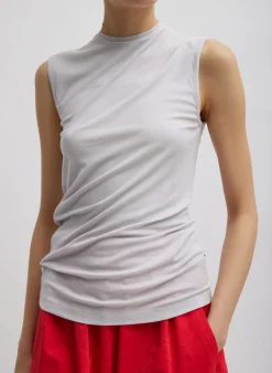 Tencel Knit Twisted Seam Tank