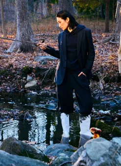 Tropical Wool Cutout Sleeve Marlon Blazer