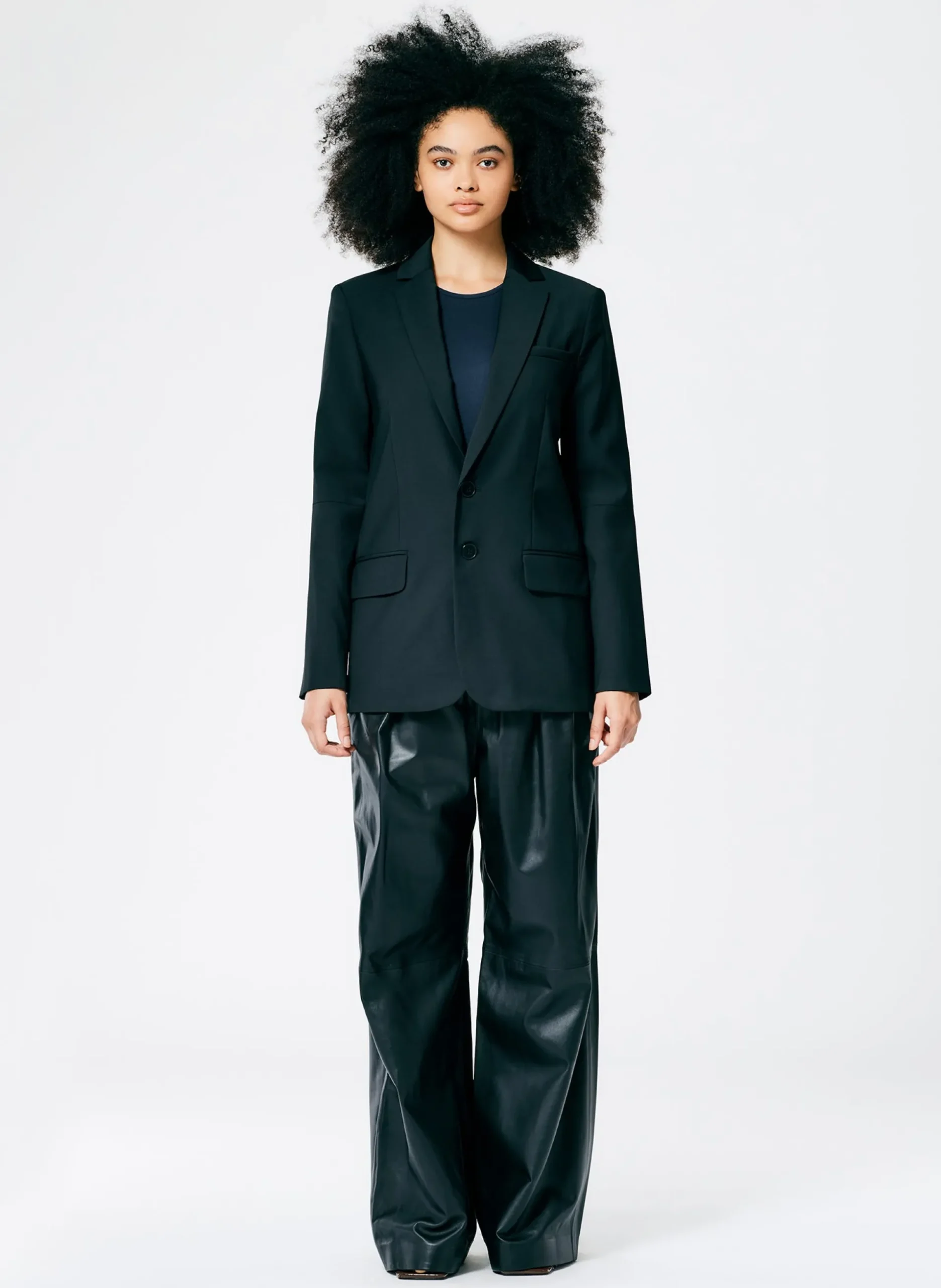 Tropical Wool Cutout Sleeve Marlon Blazer