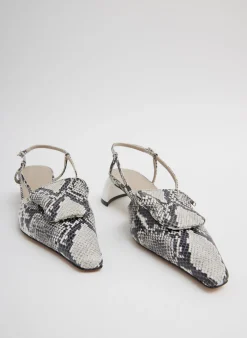 Victor Embossed Snake Slingback