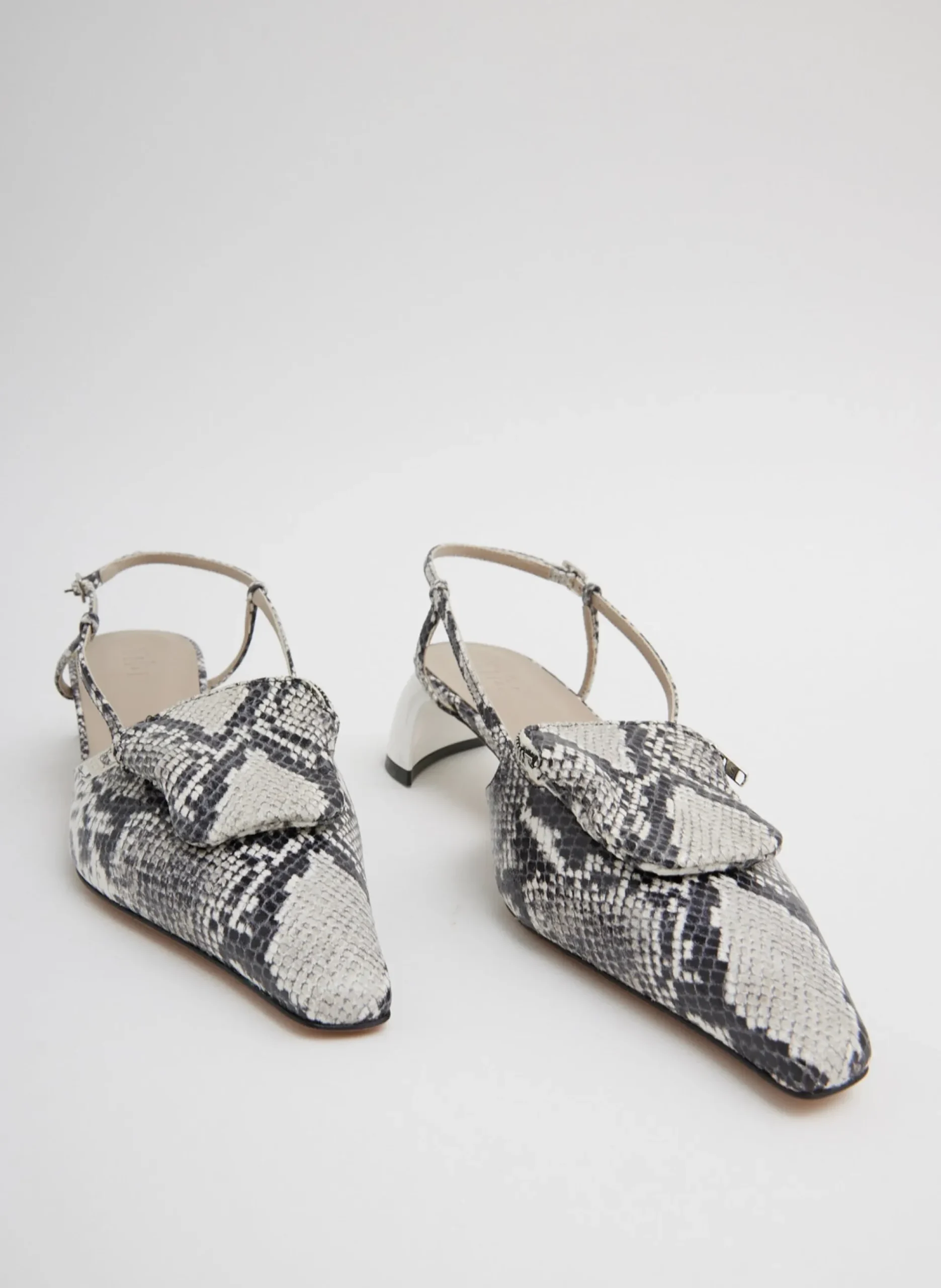 Victor Embossed Snake Slingback