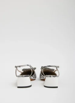 Victor Embossed Snake Slingback