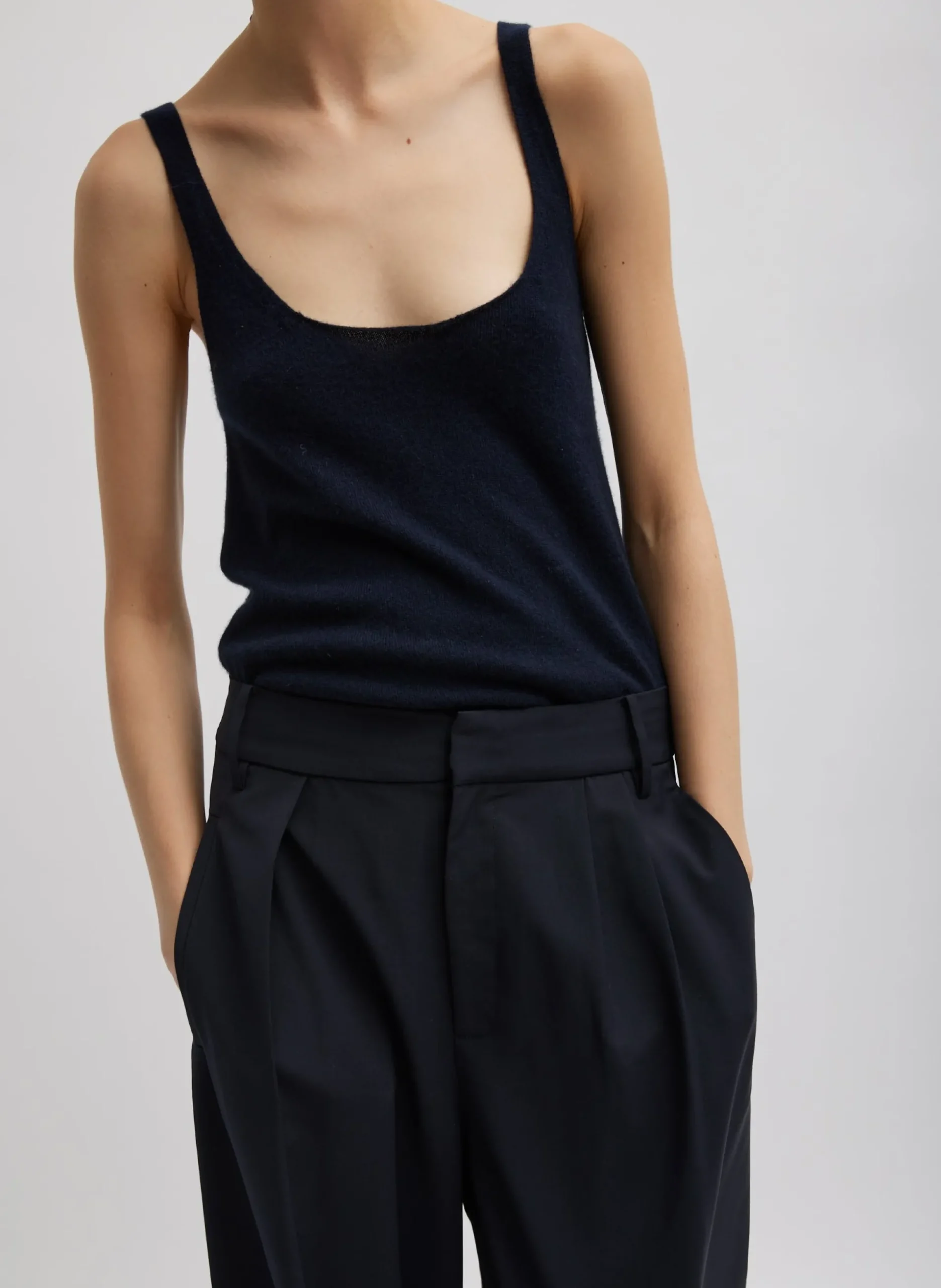 Washable Cashmere Tank Sweater